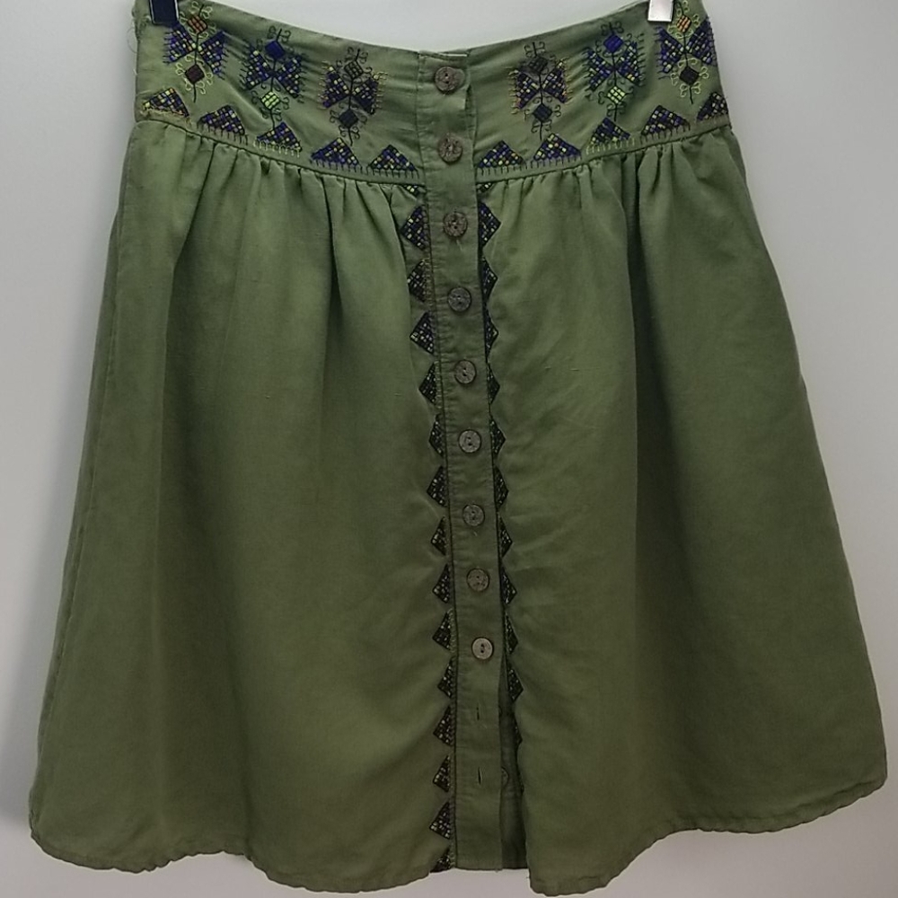 Maeve Green Skirt